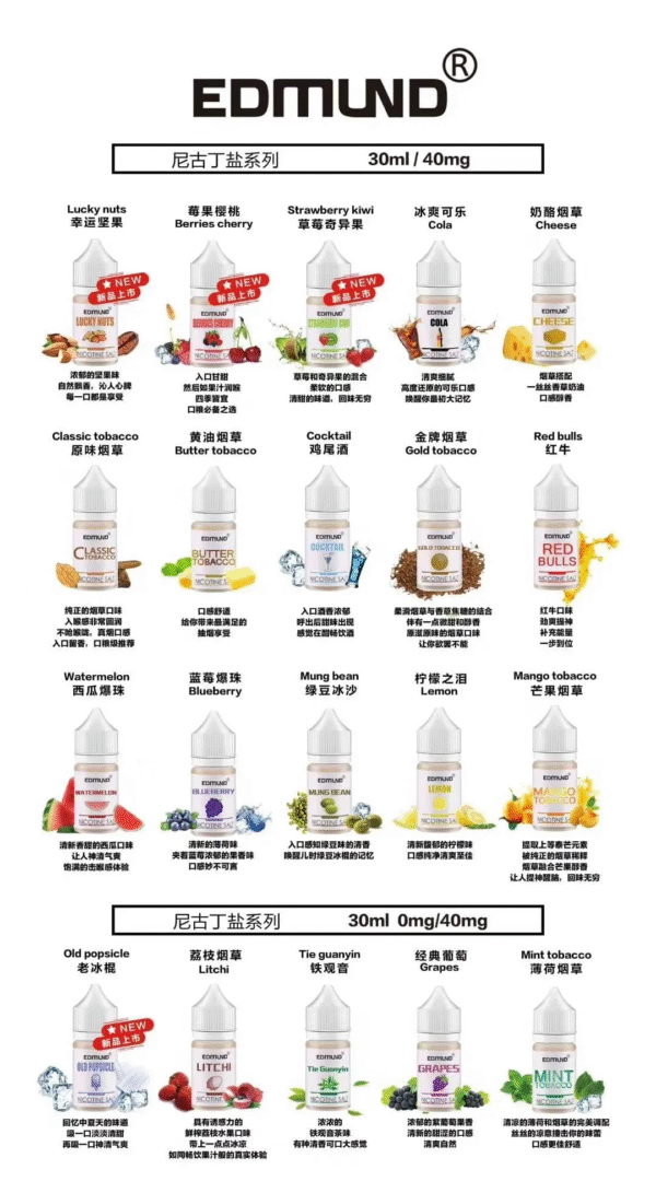 【EDMOUND 歐姆】 30ml 40mg 買5送1